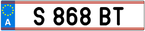 Trailer License Plate